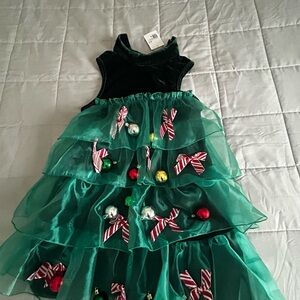 Forever 21 Emerald Christmas Velvet Dress